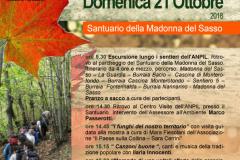 Festa d'autunno. Giornata di chiusura della stagione escursionistica. Domenica 21 ottobre 2018. Pontassieve, Santuario della Madonna delle Grazie Festa d'autunno. Giornata di chiusura della stagione escursionistica. Domenica 21 ottobre 2018. Pontassieve, Santuario della Madonna delle Grazie