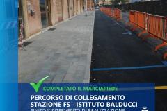 Proseguono i lavori da Via Aretina verso la Stazione. Dicembre 2022