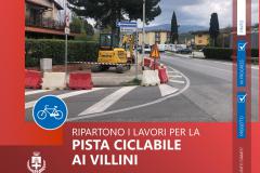 Pista Ciclabile dei Villini. Pontassieve aprile 2022
