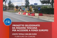 Pista Ciclabile dei Villini. Pontassieve aprile 2022