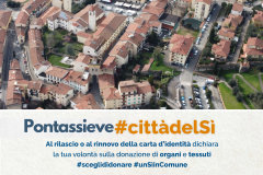 Pontassieve, Città del Sì. Campagna promossa da Anci, Ministero e Centro nazionale trapianti 