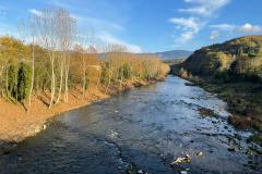 Pontassieve lavori sull'Arno al Parco Fluviale De Andrè. Novembre 2021