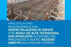 Piscina comunale di Pontassieve, giugno 2022, alcune fasi dei lavori