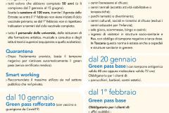 La Toscana è in zona gialla da oggi lunedì 10 gennaio 2022