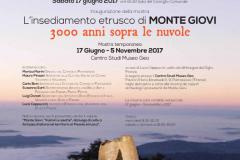 L’insediamento etrusco di Monte Giovi. 3000 anni sopra le nuvole. 17 giugno 2017