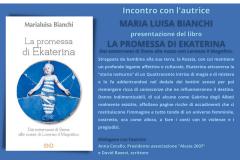 Incontro con l’autrice: Maria Luisa Bianchi. Pontassieve, Giovedì 12 gennaio 2023