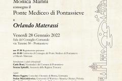 Ponte Mediceo di Pontassieve e a Orlando Materassi 28 gennaio 2022