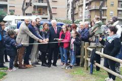 11 novembre 2018. Pontassieve, inaugurato il rinnovato giardino che da oggi ospita nuovi giochi inclusivi per tutti i bambini e il tendone da circo per attività sportive e circensi
