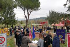 11 novembre 2018. Pontassieve, inaugurato il rinnovato giardino che da oggi ospita nuovi giochi inclusivi per tutti i bambini e il tendone da circo per attività sportive e circensi