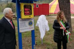 11 novembre 2018. Pontassieve, inaugurato il rinnovato giardino che da oggi ospita nuovi giochi inclusivi per tutti i bambini e il tendone da circo per attività sportive e circensi
