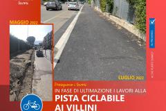 Pista Ciclabile dei “Villini”. Procedono i lavori. Aggiornamento luglio 2022