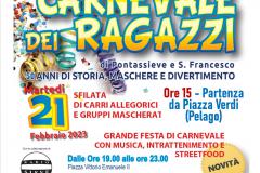 Carnevale dei Ragazzi a Pontassieve. Martedì 21 febbraio 2023