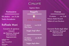 Concerto di apertura dei Seminari Musicali internazionali Appassionato. 8 ottobre 2017