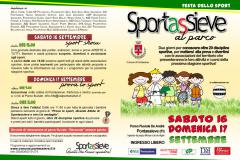 Sportassieve. La festa dello sport a Pontassieve 16 e 17 settembre 2017