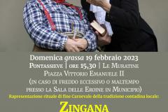 La Zingana. Domenica 19 febbraio 2023 a “Le Muratine” Piazza Vittorio Emanuele II Pontassieve