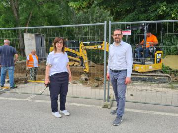 Pontassieve, 16 giugno 2023. Ciclopista dell’Arno. Al via il cantiere per la realizzazione del tratto lungo l’Arno da Sieci a Pontassieve Pontassieve, 16 giugno 2023. Ciclopista dell’Arno. Al via il cantiere per la realizzazione del tratto lungo l’Arno da Sieci a Pontassieve