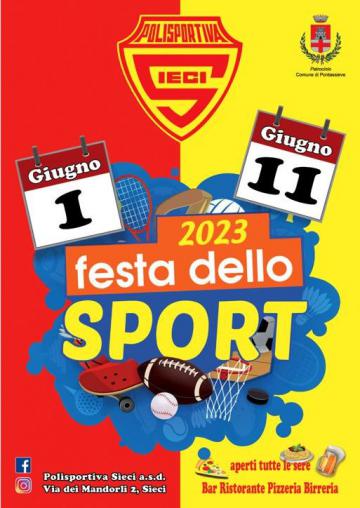 Festa dello sport alla Polisportiva Sieci Asd. 1-11 giugno 2023 Festa dello sport alla Polisportiva Sieci Asd. 1-11 giugno 2023