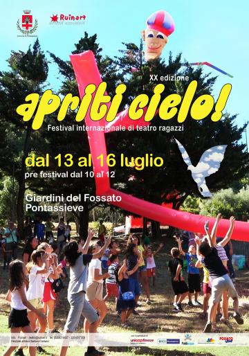 Apriti Cielo! Festival Internazionale di teatro per ragazzi. 13 al 16 luglio 2023 Apriti Cielo! Festival Internazionale di teatro per ragazzi. 13 al 16 luglio 2023
