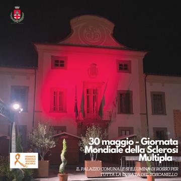 Il Comune di Pontassieve aderisce alla Giornata Mondiale della Sclerosi Multipla in programma oggi, martedì 30 maggio 2023 Il Comune di Pontassieve aderisce alla Giornata Mondiale della Sclerosi Multipla in programma oggi, martedì 30 maggio 2023