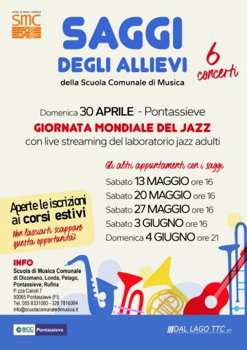 Pontassieve, Scuola di Musica. Tempo di saggi finali. 13 maggio - 4giugno 2023 Pontassieve, Scuola di Musica. Tempo di saggi finali. 13 maggio - 4giugno 2023