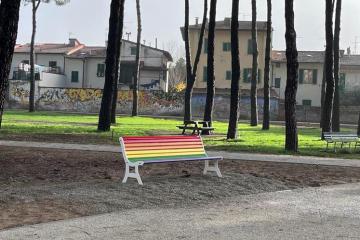 Pontassieve, Una panchina per ricordare Alberto Fusi, Parco Curiel Pontassieve, Una panchina per ricordare Alberto Fusi, Parco Curiel