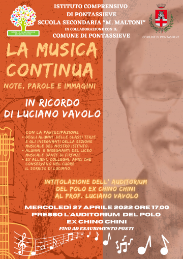 La musica continua. Pontassieve 22 aprile 2022 La musica continua. Pontassieve 22 aprile 2022