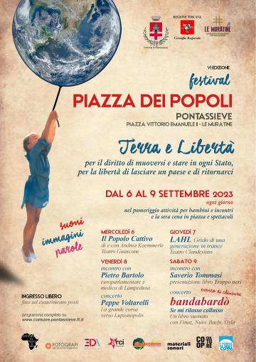 Piazza dei Popoli. Pontassieve, Piazza Vittorio Emanuele II, dal 6 al 9 settembre 2023 Piazza dei Popoli. Pontassieve, Piazza Vittorio Emanuele II, dal 6 al 9 settembre 2023