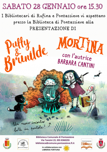 Presentazione di Puffy & Brunilde e Mortina, incontro con l’autrice: Barbara Cantini. Sabato 28 gennaio 2023 Presentazione di Puffy & Brunilde e Mortina, incontro con l’autrice: Barbara Cantini. Sabato 28 gennaio 2023