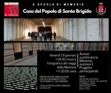 A scuola di Memoria. Pontassieve, frazione Santa Brigida 19 gennaio 2024 A scuola di Memoria. Pontassieve, frazione Santa Brigida 19 gennaio 2024