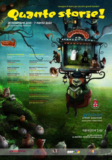 Quante Storie! Festival di teatro per ragazzi. A Pontassieve dal 14 dicembre 2019