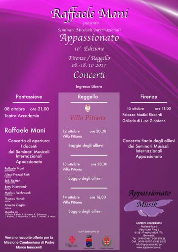 Concerto di apertura dei Seminari Musicali internazionali Appassionato. 8 ottobre 2017 Concerto di apertura dei Seminari Musicali internazionali Appassionato. 8 ottobre 2017