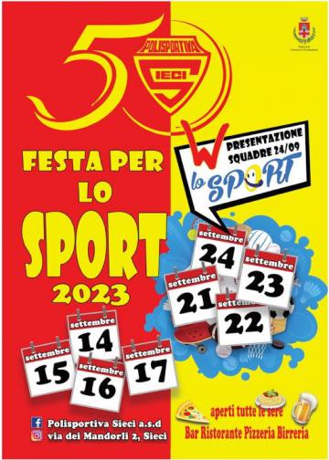 Polisportiva Sieci: Festa dello Spor 2023 Polisportiva Sieci: Festa dello Spor 2023
