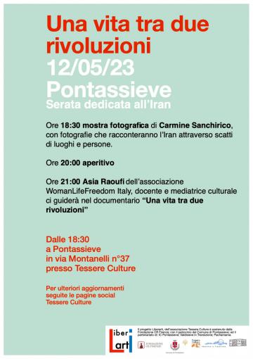Donna, Vita, Libertà. Pontassieve 12 maggio 2023 Donna, Vita, Libertà. Pontassieve 12 maggio 2023