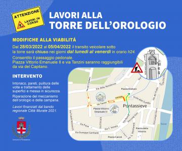 La Porta Aretina (Torre dell’Orologio) lavori dal 28/03 al 5/04/2022 La Porta Aretina (Torre dell’Orologio) lavori dal 28/03 al 5/04/2022