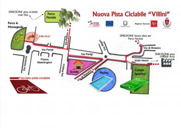 Pontassieve. Nuova pista ciclabile a “Villini”. 10 aprile 2019