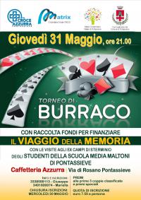 Torneo di Burraco. 31 maggio 2018 ore 21:00