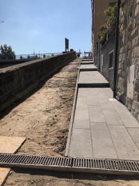 Ottobre 2018. Pista ciclabile dal Centro storico al Parco Fluviale. I lavori si spostano lungo viale Diaz