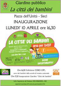 A Sieci un parco inclusivo: per tutti. Aprile 2017