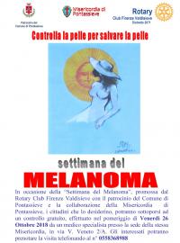 Pontassieve. Settimana del Melanoma 2018