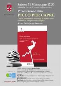 Picco per capre. Pontassieve, sabato 31 marzo 2018